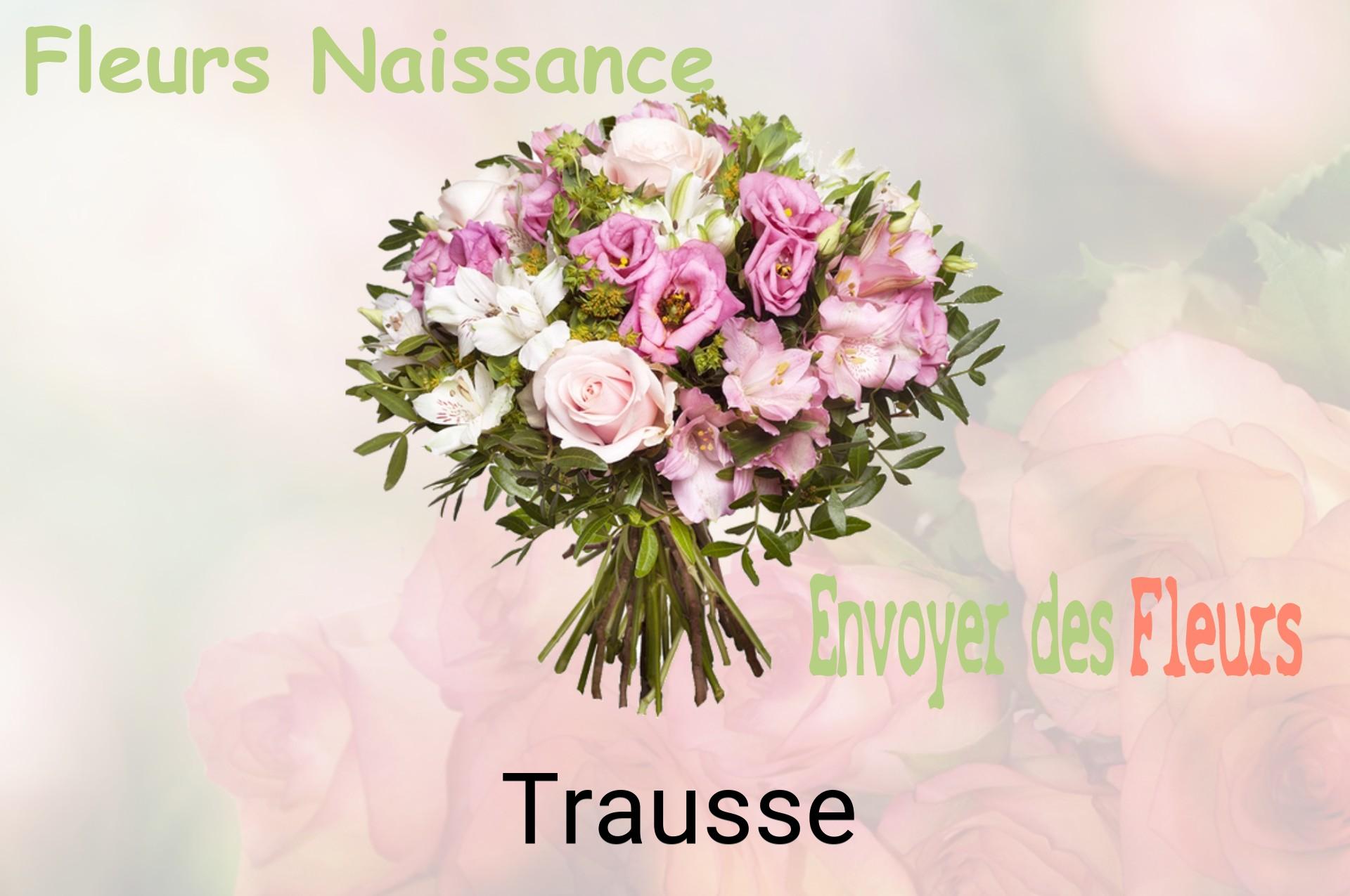 Bouquet de fleurs de naissance livré à Trausse